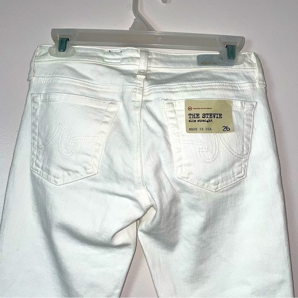 AG Adriano Goldschmied "The Stevie" White Jeans  NWT | Size 26 - Picture 10 of 16